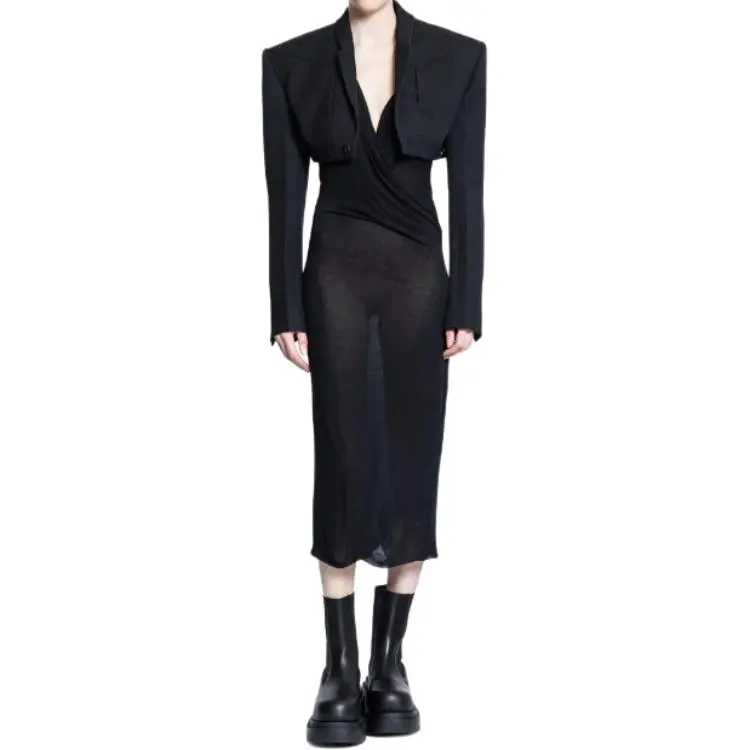 RICK OWENS/RO Slip Dresses Women's Black-1