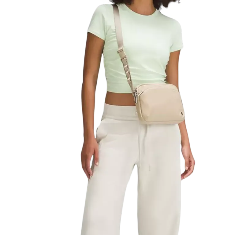 Lululemon Nylon With Recycled Polyester Shoulder Bag, Crossbody Bag Unisex Khaki-3