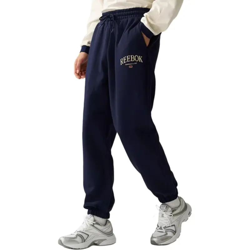 Reebok Knitted Sports Pants Unisex Navy Blue-2
