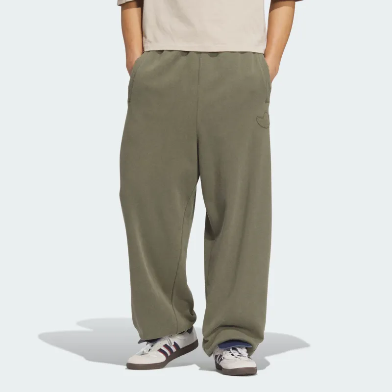Adidas Originals WASHED JOGGERS Knitted Sports Pants Men Strata Olive Green-1