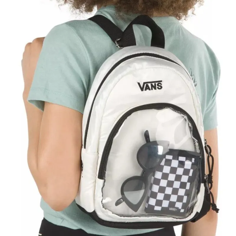 Vans Polyester Backpack Regular Unisex Light Gray-3