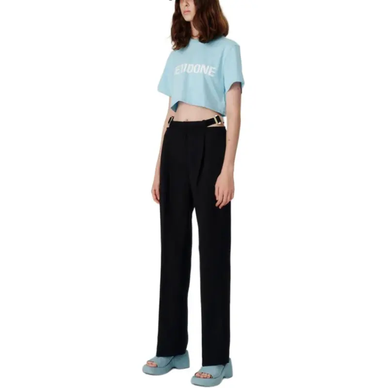 WE11DONE SS23 T Shirt Women's Blue-1