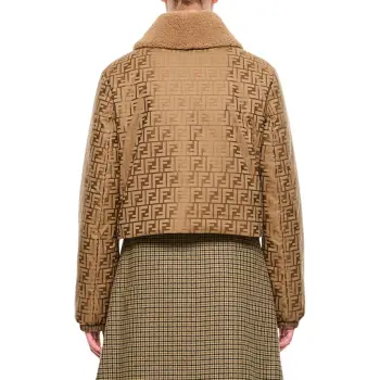 FENDI Jackets Coats Women's Beige