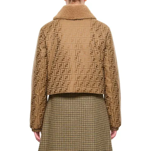 FENDI Jackets Coats Women's Beige