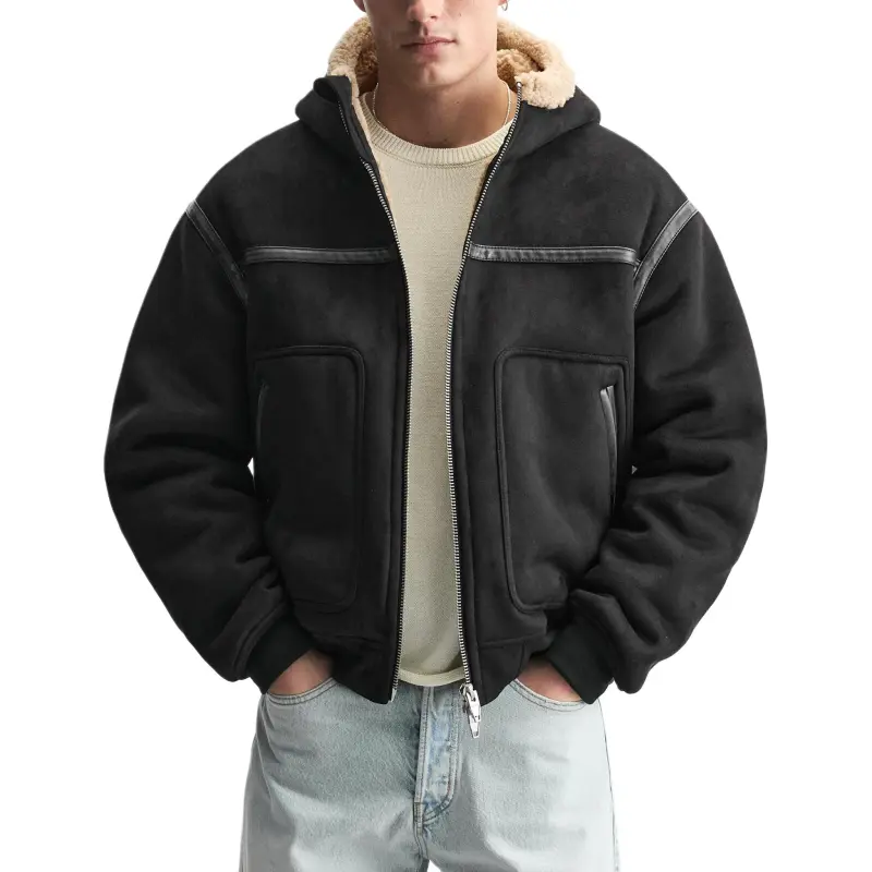 ZARA Jackets Men Black-4
