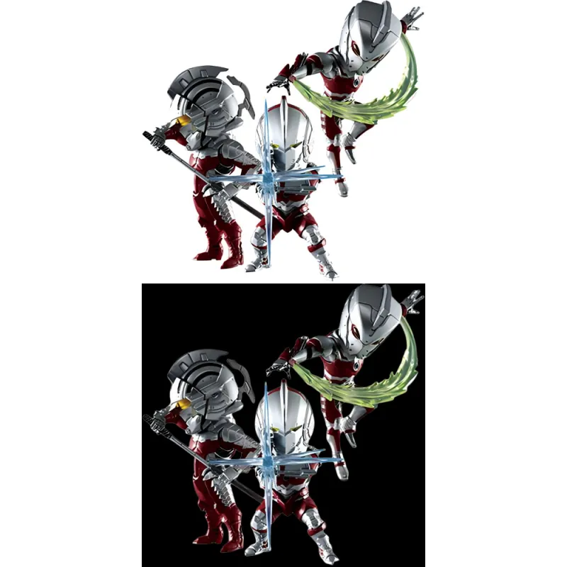 BANPRESTO Ultraseven Glass Factory Ichiban Kuji Ultraman Suit B Prize Saito Portgas D. Ace Akira Saito Chibi Figures-2