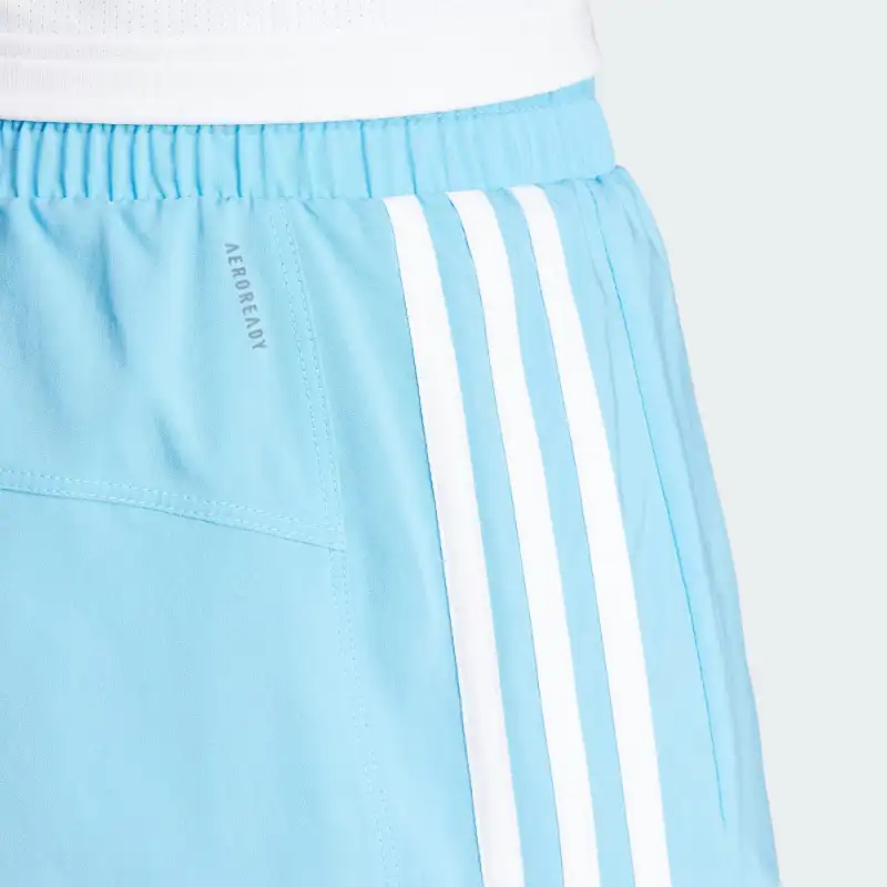 Adidas Pacer Training Casual Shorts Women's Blue-4
