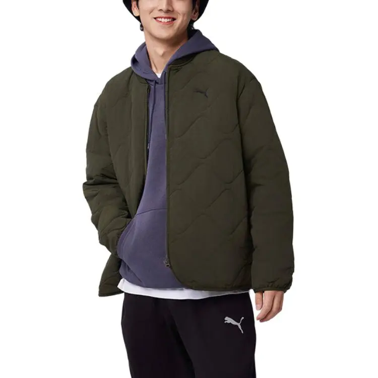 PUMA LIGHTWEIGHT PADDED Jackets Coats Men's Dark Olive-3