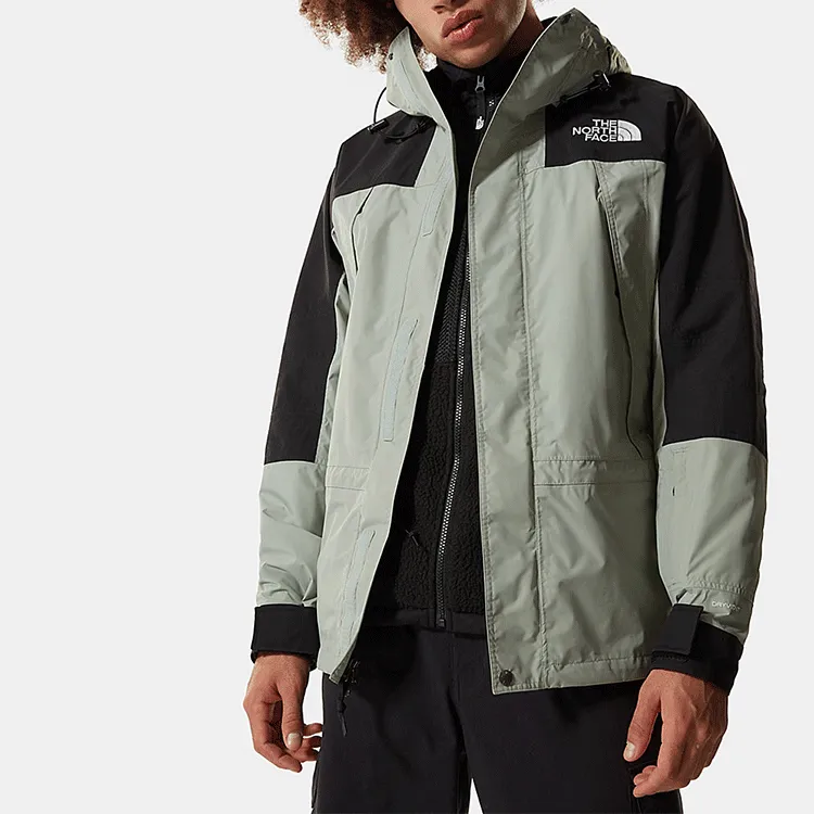 THE NORTH FACE Urban Living/Travel/Commuting Windbreaker Jacket Men's Gray Green-4