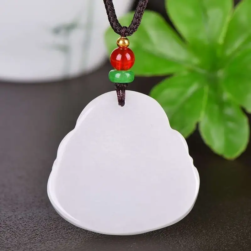 Gifts Golden Silk Jade Necklaces Unisex-6