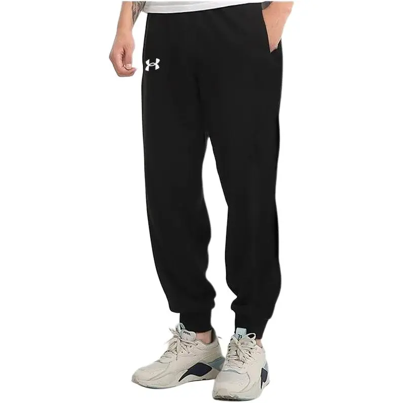 Under Armour Knitted Sports Pants Men's Black Comes With Necklace-2