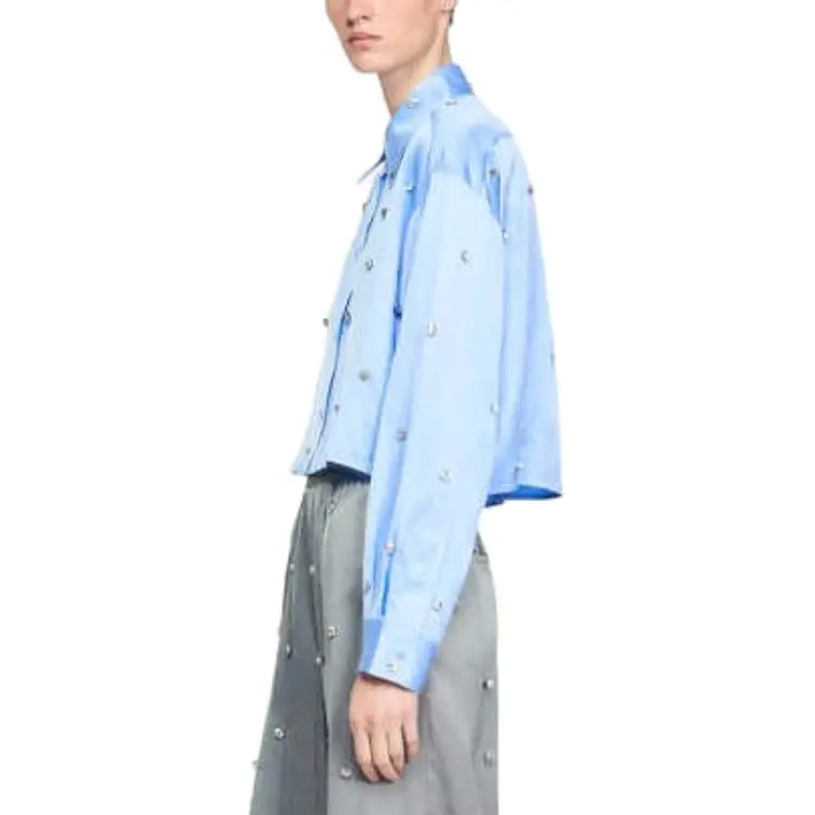 Sandro Shirts Women's Sky Blue-2