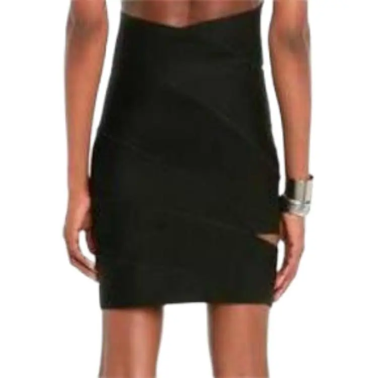 Alexander McQueen Cut Out One Shoulder Mini Dress-5