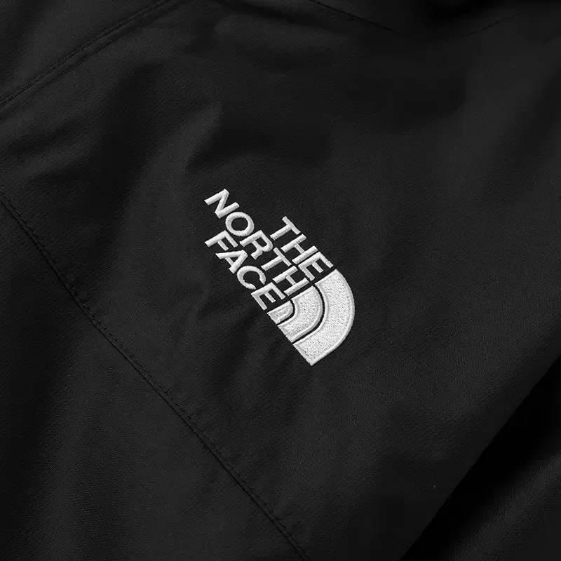 THE NORTH FACE Outdoor Hiking Waterproof And Windproof Windbreaker Jacket Unisex Cosmic Black-3