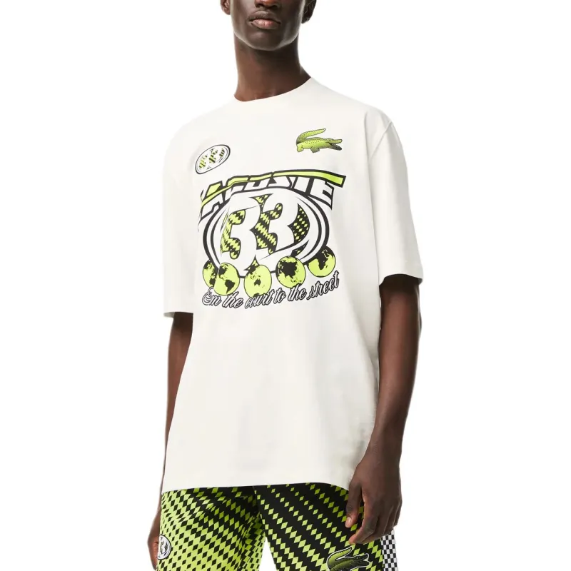 LACOSTE T Shirts Men White-2