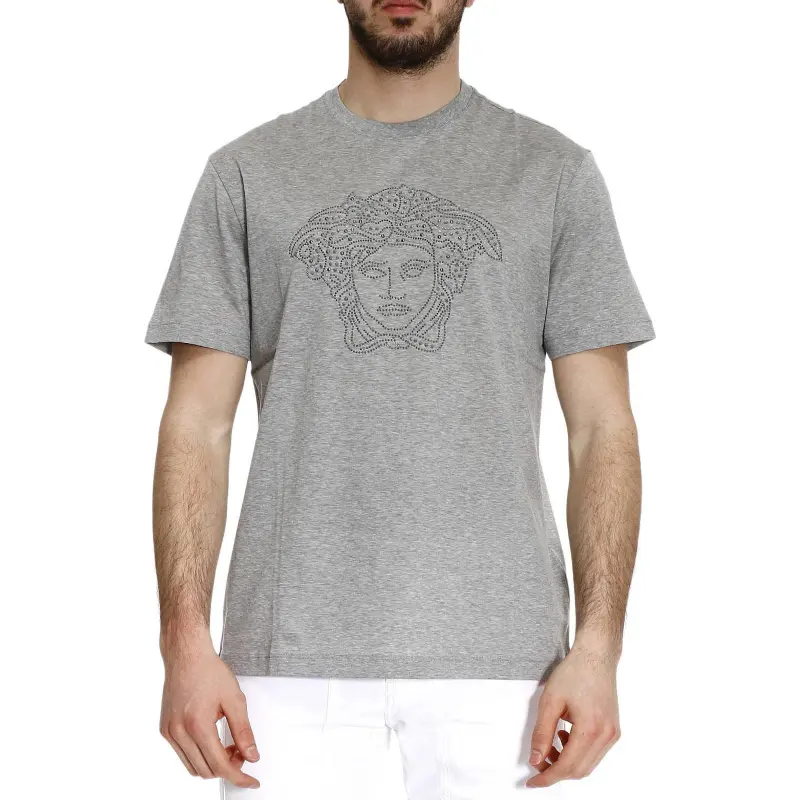 VERSACE T Shirts Men Gray-2