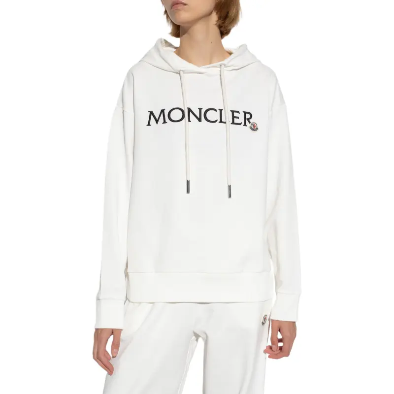 Moncler Logo Embroidered Drawstring Hoodie-3