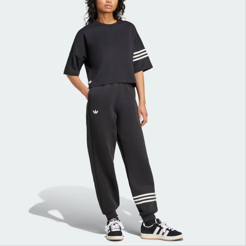 Adidas Women's Neuclassics Sweat Tracksuit Bottoms Black/Cloud White-3