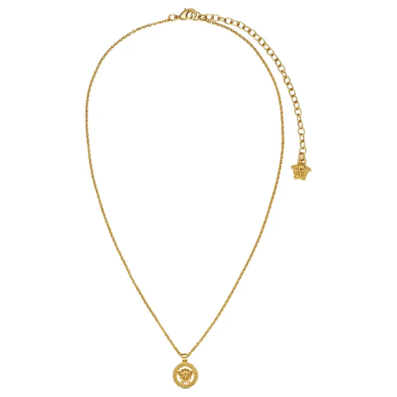 VERSACE Logo Plaque Chain Necklace-1