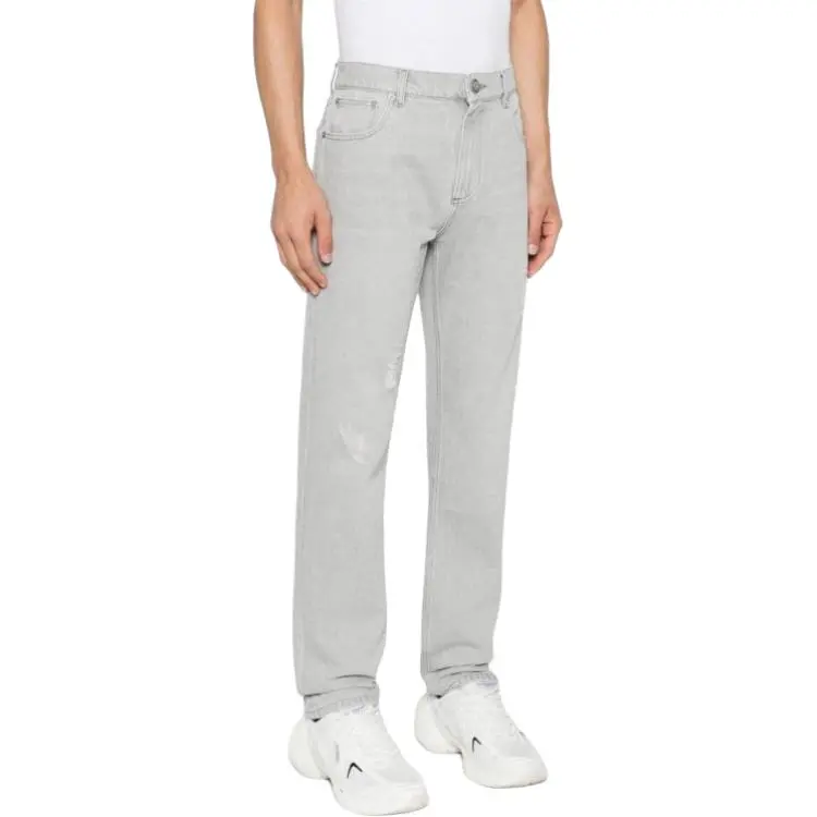 BALMAIN Straight Leg Denim Pants-4