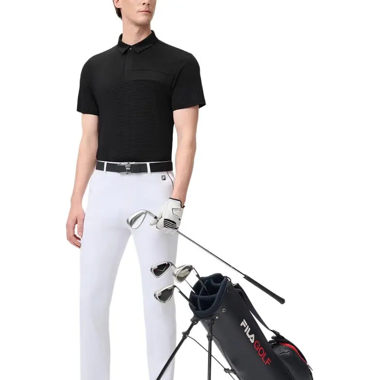 FILA Golf Series Polo Shirt Men's Pitch Black BK-2