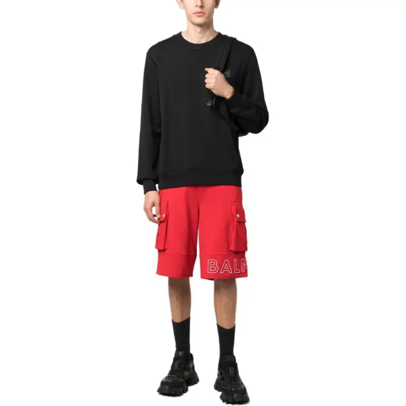 BALMAIN Casual Shorts Men's Red-2
