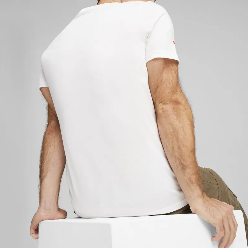 PUMA F1® ESS T Shirt Men's White-4