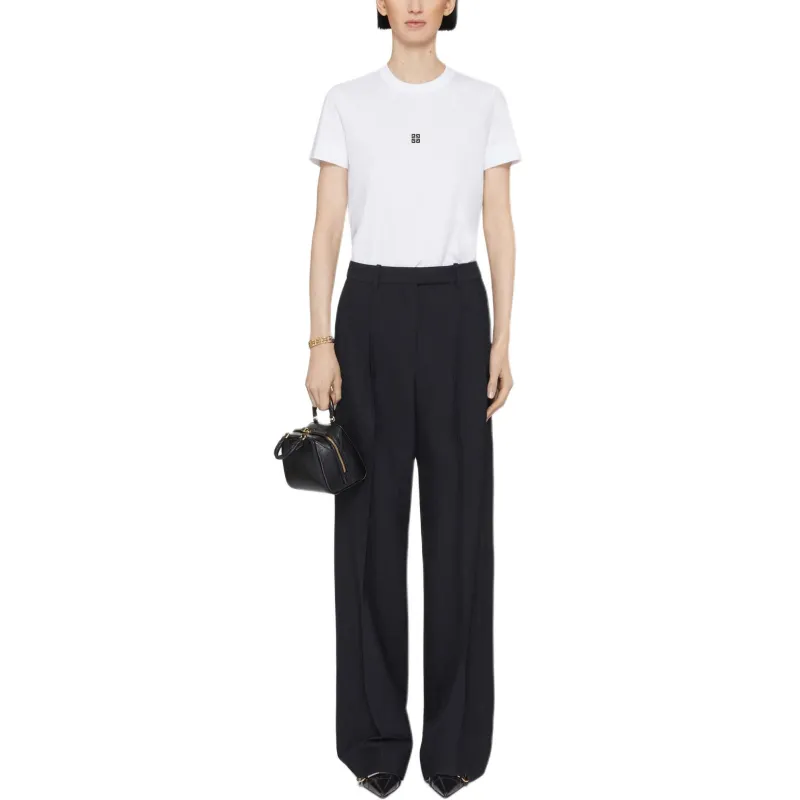 Givenchy 4G Embroidered Crewneck T Shirt-1