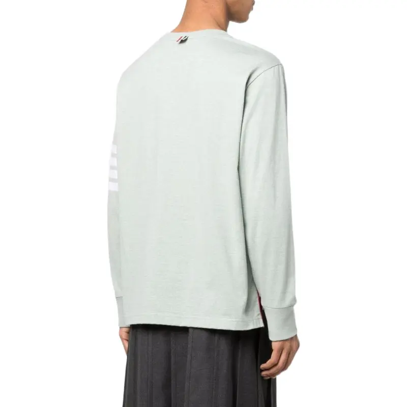 THOM BROWNE T Shirts Men Pink Wax Green-3