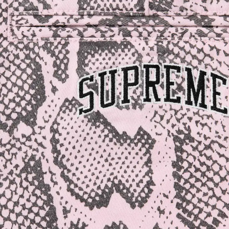 Supreme Snake Print Chino Pant Pink 30 - POIZON
