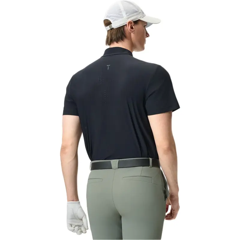 FILA Golf Series SS25 Polo Shirt Men's Pitch Black BK-2