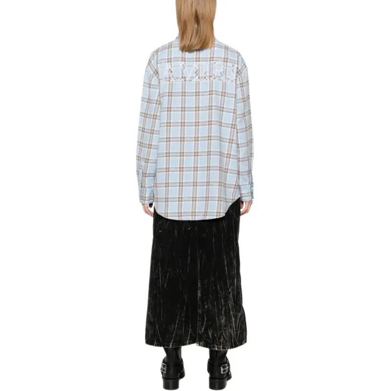 AMIRI Checked Long-Sleeved Shirt-3