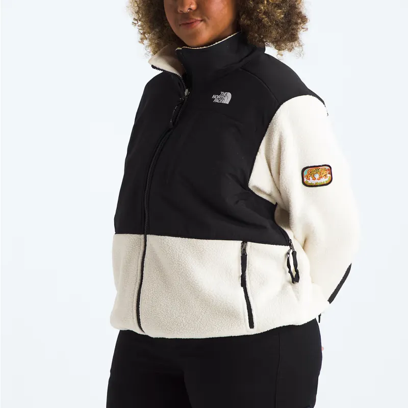 THE NORTH FACE DENALI FW24 Plus Retro Denali Jackets Coats Women's White Sand Dune/Black-3