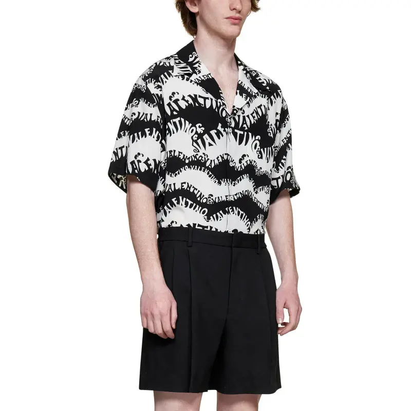 Valentino Casual Shorts Men Black-4