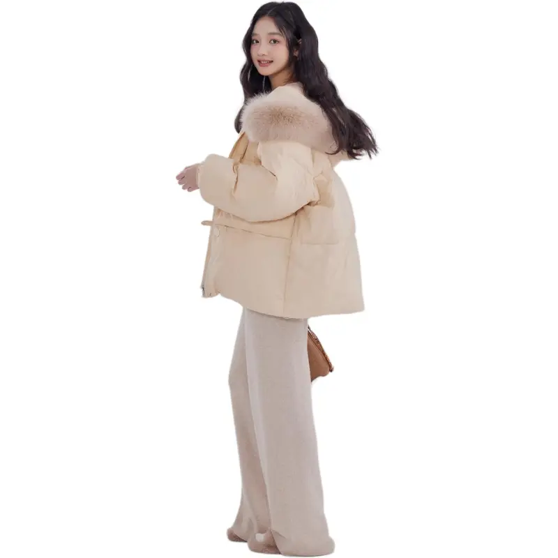 DEAR DEER PUFF Down Jacket Women's Khaki-0
