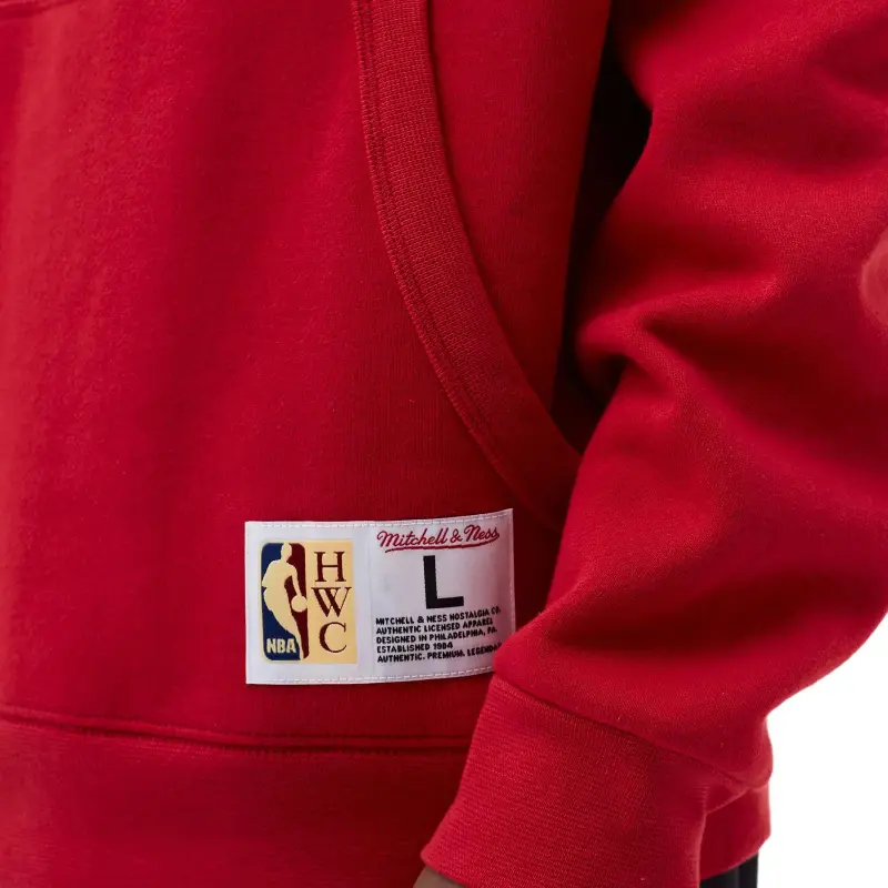 Mitchell Ness Sweatshirts Unisex Red-4
