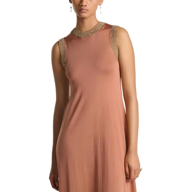 DIOR Sleeveless Dress Women's Pink-3