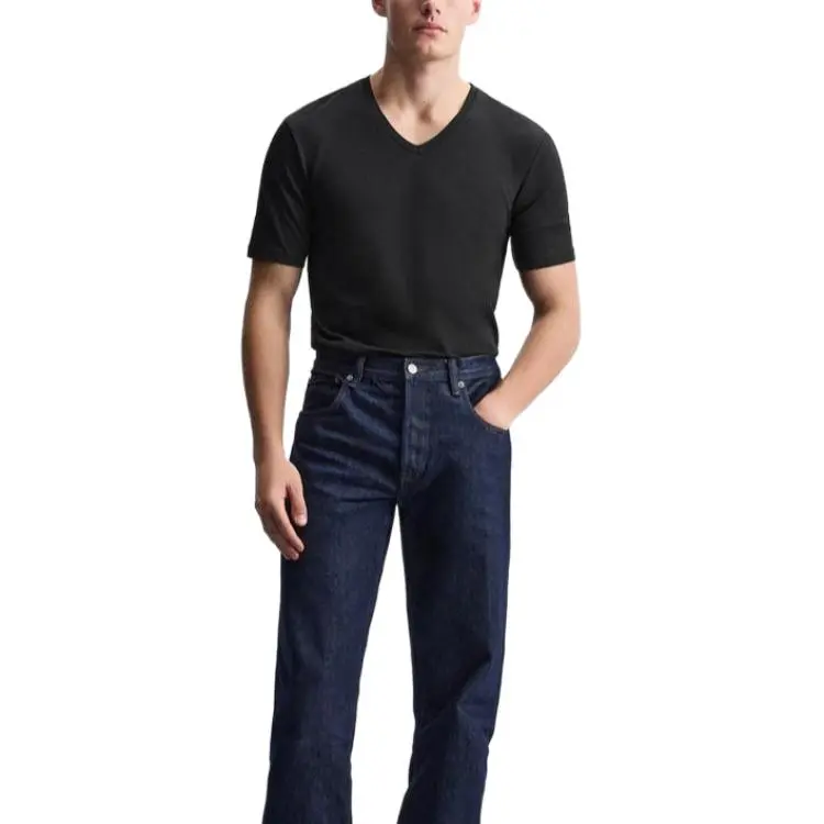 ZARA T Shirts Men Black-4