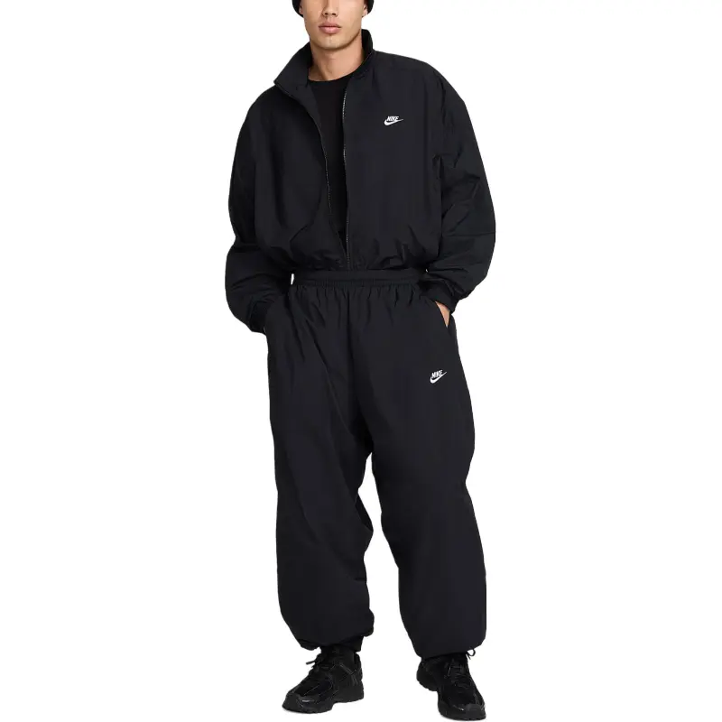 Nike Club Knitted Sports Pants Men's Black/White-2