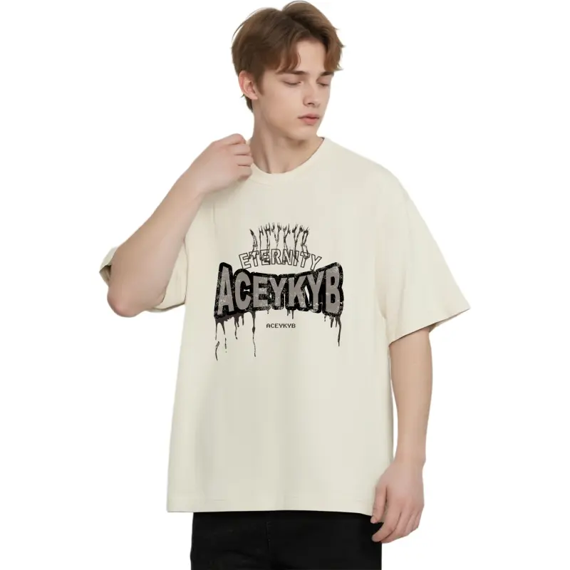 YK&YB T Shirts Unisex Apricot-1