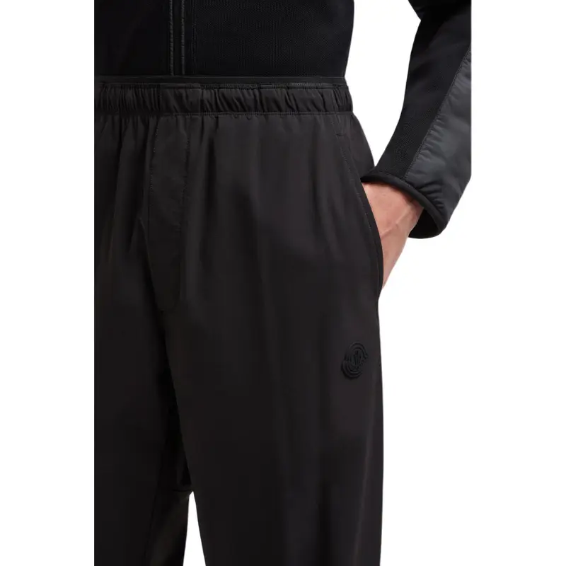 Moncler Logo Patch Tapered Leg Trousers-3