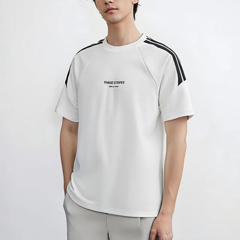 Adidas 3 Stripes T Shirt Men's White-2