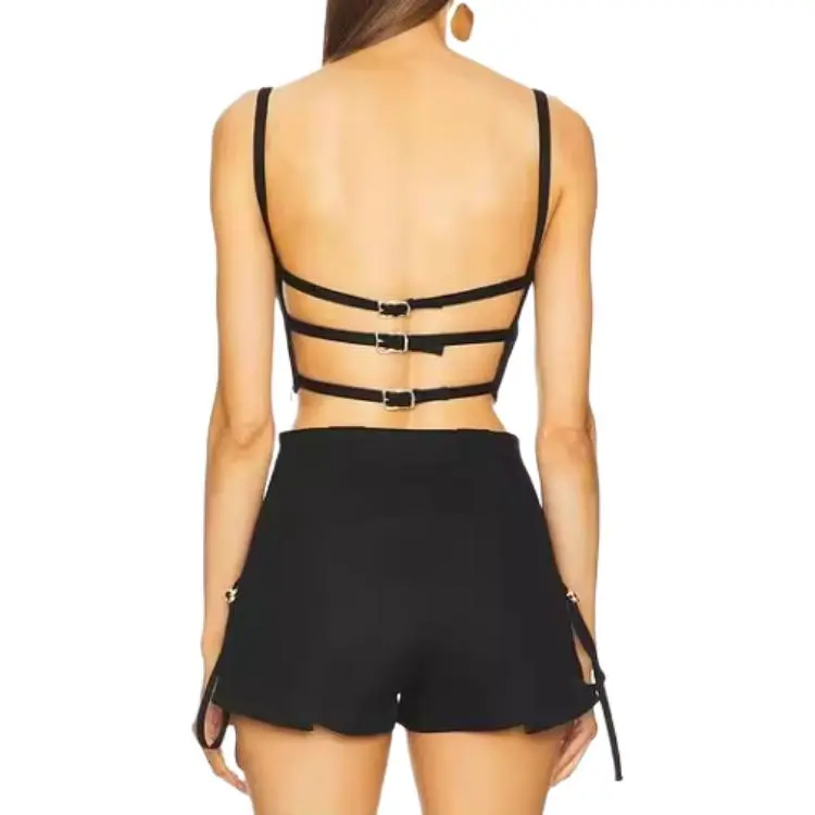 CULT GAIA Square neck Crop Top-1