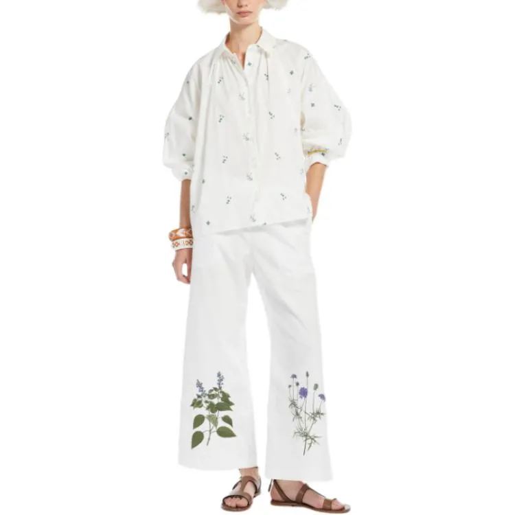 WEEKEND MaxMara Gilly Floral embroidered Shirt-3