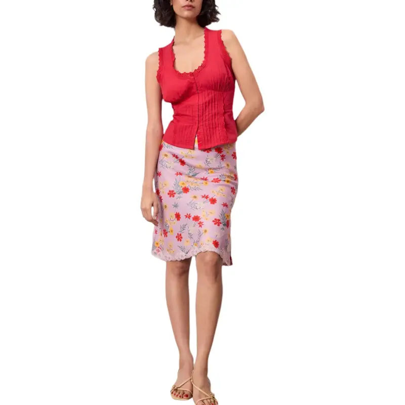 Rouje Tank Tops Women's Red-2
