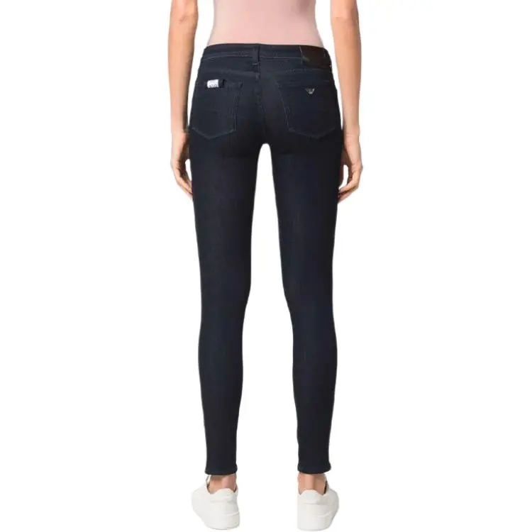 EMPORIO ARMANI J28 High waisted Super skinny Leg Jeans In A Viscose blend Denim-2