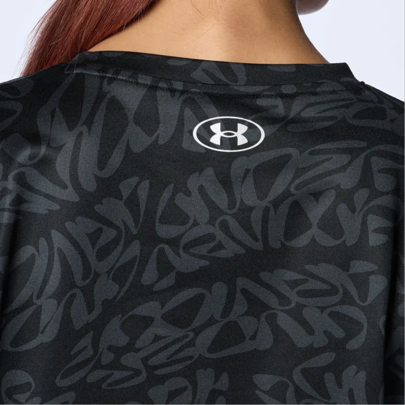 Under Armour Tech Drop Shoulder Sleeve T Shirt Women's Black-3