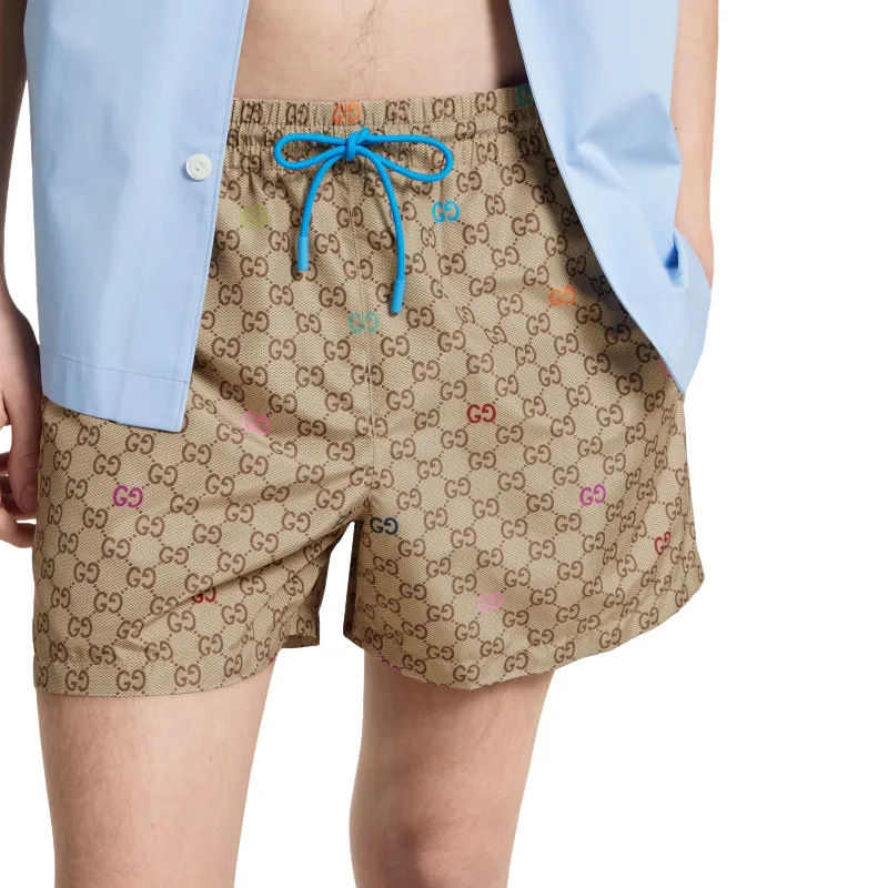 GUCCI FW25 Swimming Shorts Men's Dark Brown-3