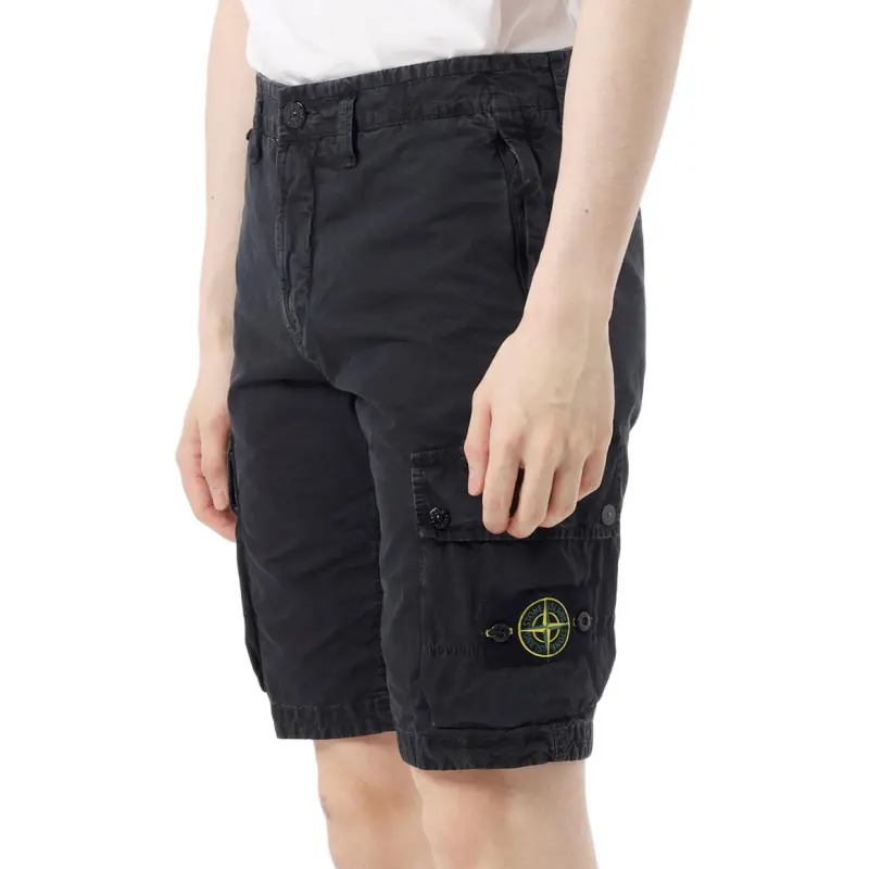 STONE ISLAND Cargo Shorts Men's Black-2