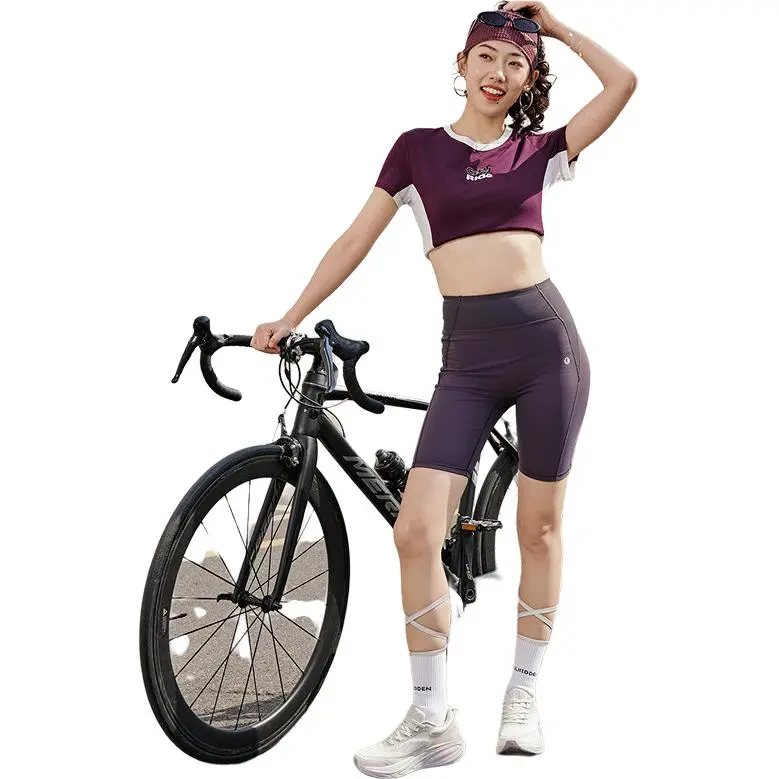 QIAODAN Sports Life Collection Regular T Shirt Women's Dark Berry Purple/Jordan White-5